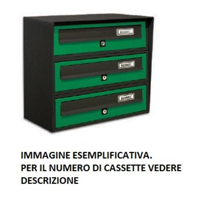 Vendita online Casellario postale 6 posti orizzontale esterno - Slim